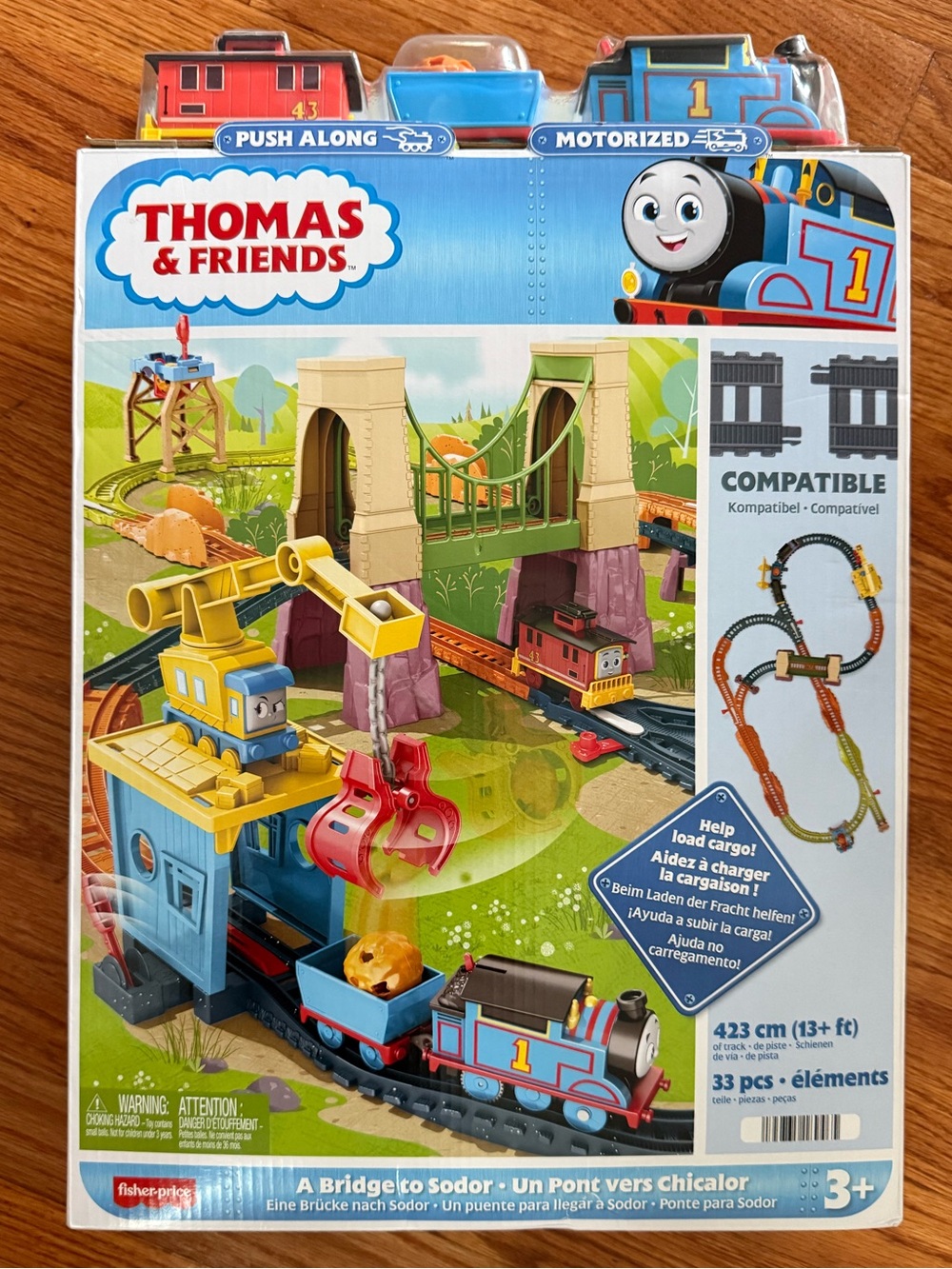 Thomas & Friends A Bridge to Sodor Motorized Toy Train & Track Set 33 Pieces NEW